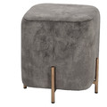 Pouffe Izbit Velvet, light grey
