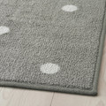 LEN Rug, dotted/grey, 133x160 cm