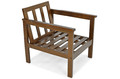 Outdoor Armchair BELLA, brown/graphite