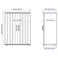 SKRUVBY Storage combination, white, 130x140 cm