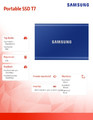 Samsung Portable Drive SSD T7 2TB USB 3.2 GEN.2, blue