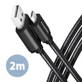 AXAGON USB Cable BUMM-AM20AB cable MicroUSB USB-A, 2