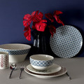 Plate Ramoscello, red flower
