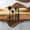 Cutlery Set Charbon 16pcs, black