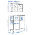 BESTÅ Storage combination w doors/drawers, 120x42x213 cm