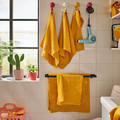 VÅGSJÖN Bath towel, golden-yellow, 70x140 cm