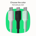 GREEN CELL Cable USB-C-USB-C PowerFlex 100W, silicone, 1.2m, green