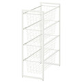 JONAXEL Frame with wire baskets, 25x51x70 cm