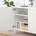 BESTÅ Storage combination with doors, white, Smeviken/Kabbarp white, 120x42x74 cm
