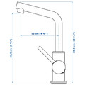 LUNDSKÄR Wash-basin mixer tap, black