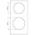 TILLREDA Portable induction hob, 2 zones white