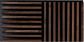 Stegu Decorative Wooden Panel Lamella Linea, dark oak, 0.58sqm