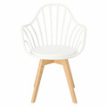 Chair with Armrests Sirena, white