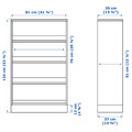 HAVSTA Shelving unit with plinth, grey-beige, 81x37x134 cm