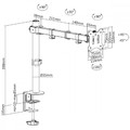 MacLean Dektop Monitor Bracket 17-32" 8kg MC-883