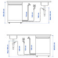 LAGAN Freestanding dishwasher, white