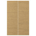 VOXTORP 2-p door f corner base cabinet set, left-hand/oak effect, 25x80 cm