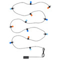 SOLVINDEN LED lighting chain with 12 bulbs, battery-operated/outdoor multicolour