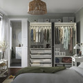 PAX / GULLABERG Wardrobe combination, white/grey, 200x60x201 cm