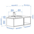 ÄNGSJÖN / BACKSJÖN Wash-stand/wash-basin/tap, oak effect/grey stone effect, 102x49x41 cm