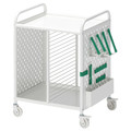 BRÄNNBOLL Shelving unit on castors, white, 56x62 cm