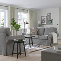 EKTORP 3-seat sofa, Hakebo dark grey