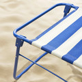 STRANDÖN Beach chair, blue/white