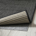 LUFTFARTYG Rug flatwoven, in/outdoor, black/stripe, 160x230 cm
