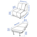 LYCKSELE HÅVET Chair-bed, Vansbro yellow