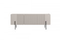 TV Cabinet Malmi 150 cm, cashmere, crema bianca, black legs