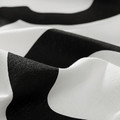KLIPPBRÄCKA Pre-cut fabric, white/black, 150x300 cm