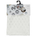Tablecloth Geometric Dore 140x250cm, white/silver