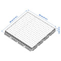 RUNNEN Floor decking, outdoor, textile dark grey, 0.81 m²