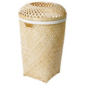 SALUDING Laundry basket, handmade bamboo 50 l