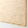METOD High cab f micro w 2 doors/shelves, white/Askersund light ash effect, 60x60x220 cm