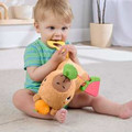 Fisher-Price Snuggly Snacky Capybara Plush Baby Sensory Toy HYR54 6m+