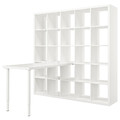 KALLAX / LAGKAPTEN Desk combination, white, 182x159x182 cm