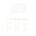 ENHET Storage combination for laundry, white, 139x63.5x85.5 cm