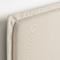 TÄRNKULLEN Upholstered bed frame, Vissle beige/Luröy, 140x200 cm