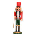 Nutcracker Christmas Decoration 28cm, red, hat