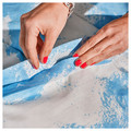 ÄNGSVITVINGE Duvet cover and pillowcase, blue/white, 150x200/50x60 cm