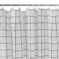 Shower Curtain GoodHome Aetna 180 x 200 cm, white/black