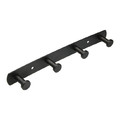 Rack with 4 Hooks Schaffner Modern, black