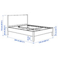 TONSTAD Bed frame, oak veneer/Leirsund, 160x200 cm
