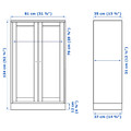 HAVSTA Cabinet with plinth, grey-beige, 81x37x134 cm