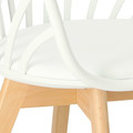 Chair with Armrests Sirena, white