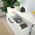 BESTÅ Storage combination with drawers, white, Sutterviken/Kabbarp white, 180x42x74 cm