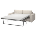 VIMLE 2-seat sofa-bed, with wide armrests/Gunnared beige