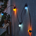 SOLVINDEN LED lighting chain with 12 bulbs, battery-operated/outdoor multicolour