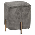Pouffe Izbit Velvet, light grey